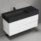 Wall Mounted Bathroom Vanity, Modern, 48